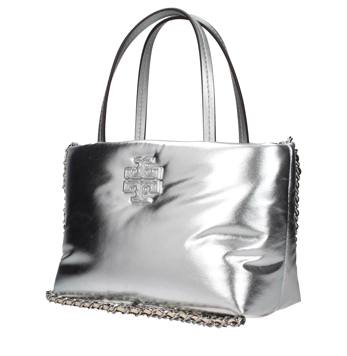 Tory Burch Metallic Puffy Tote