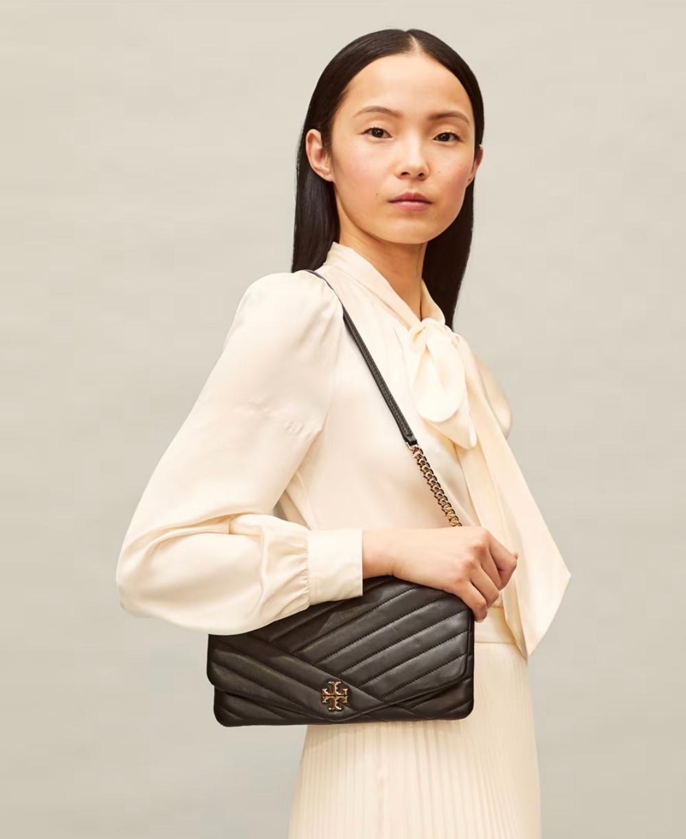 Kira Chevron Clutch