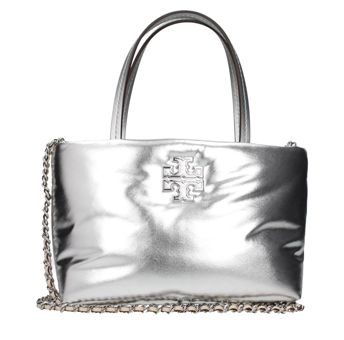 Tory Burch Metallic Puffy Tote