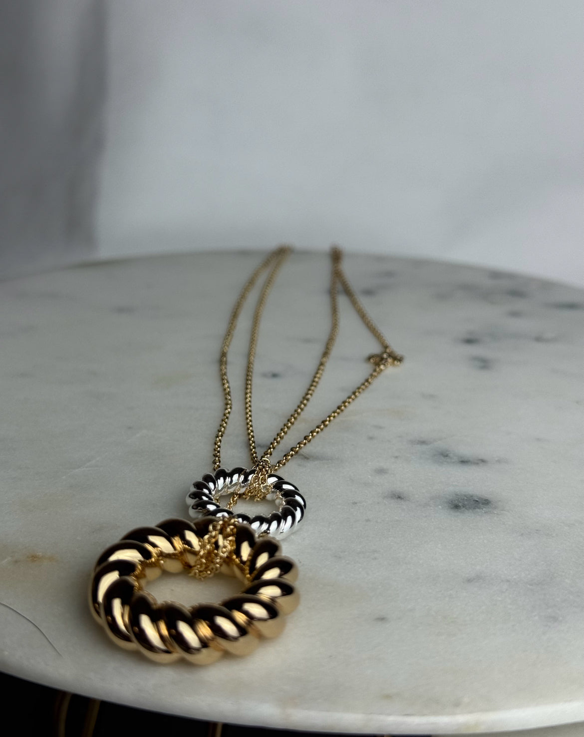 Tory Burch textured rope necklace