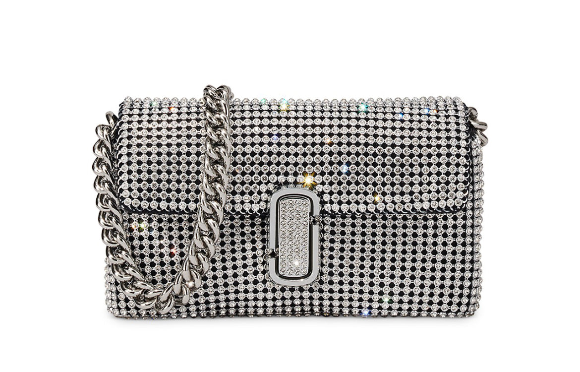 The Rhinestone J Marc Mini
Shoulder Bag
