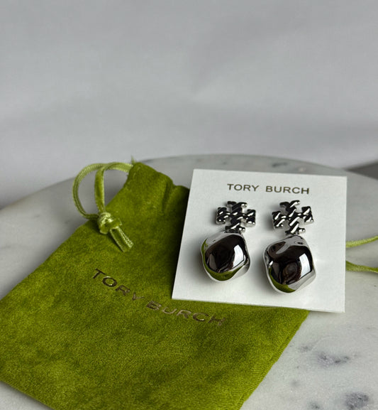 Tory Burch Textured Beads Drop Earrings