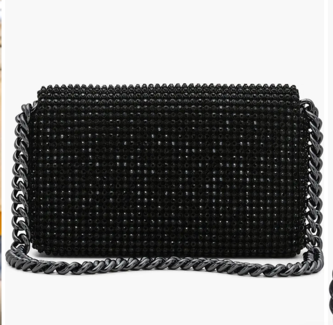 The Rhinestone J Marc Mini
Shoulder Bag