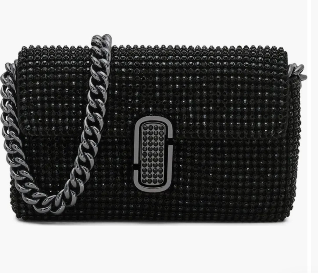 The Rhinestone J Marc Mini
Shoulder Bag
