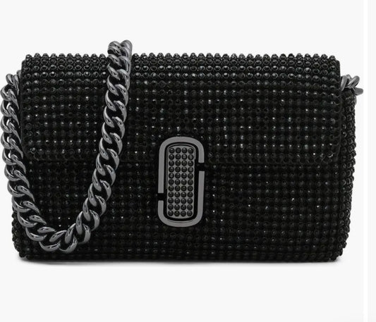 The Rhinestone J Marc Mini
Shoulder Bag