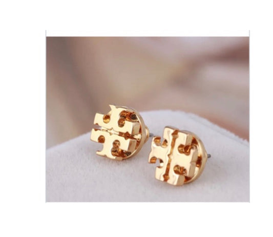 Tory Burch small logo stud