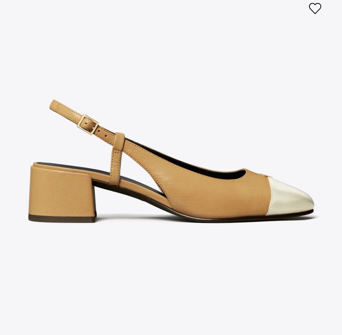 CAP-TOE SLINGBACK