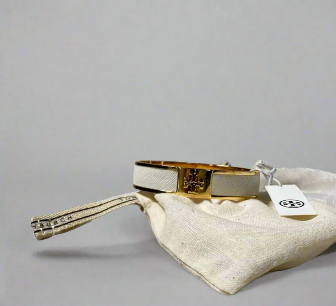 Tory Burch - LEATHER INLAY CUFF