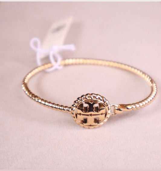 Tory Burch - ROPE LOGO HINGED CUFF
