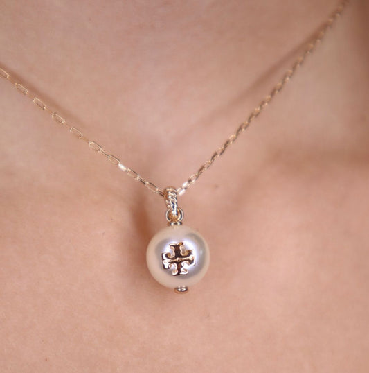 Tory Burch - ROPE PEARL CHAIN NECKLACE